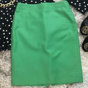 Kelly Green J. Crew Pencil Skirt